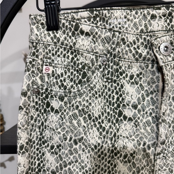 AG ADRIANO GOLDSCHMIEL The Mari Snake Jeans high rise straight size 26 - Picture 3 of 10